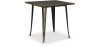 Buy Bistrot Metalix Industrial Dining Table - 80 cm - Dark Wood Metallic bronze 58995 at MyFaktory