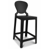 Buy Bar stool with backrest Victoire - 65cm - Design Transparent Black 58805 at MyFaktory