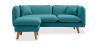 Buy Scandinavian style corner sofa - Eider Turquoise 58759 - in the UK