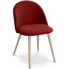 Buy Dining Chair - Upholstered in Fabric - Scandinavian Style - Bennett  Red 59261 at MyFaktory