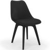 Buy Premium Brielle Scandinavian Design chair with cushion Black 59277 - prices