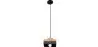 Buy Edda Scandinavian pendant lamp - Wood and metal Black 59308 - in the UK