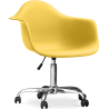 Buy Office Chair with Armrests - Desk Chair with Castors - Emery Pastel yellow 14498 - in the UK