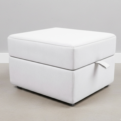 Buy Fabric puf with storage - Otto White 58769 in the United Kingdom 