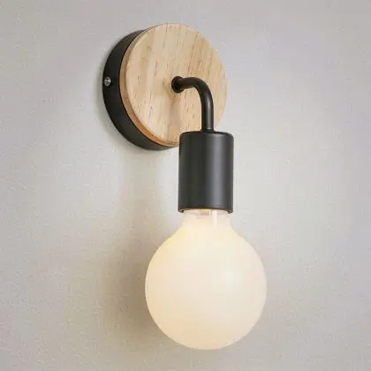 Buy Scandinavian wall lamp - Prinston Black 58849 - in the UK 