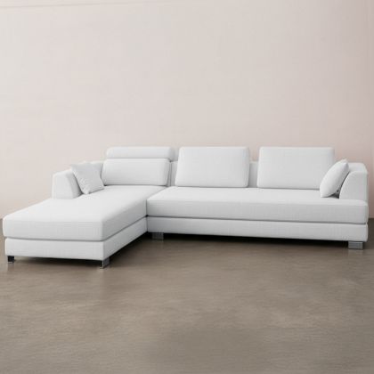 Buy Duve  Design Sofa (3 seats) - Right Angle - Fabric White 16613 home delivery 