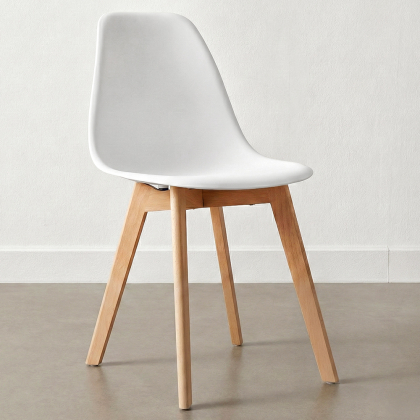 Buy Dining Chair Scandinavian Design Brielle  White 58593 - in the UK 