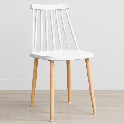 Buy Scandinavian style chair - Jaley White 59145 in the United Kingdom 