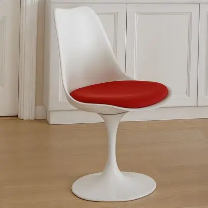 Buy Dining Chair - White Swivel Chair - Tulipa Red 59156 with a guarantee 