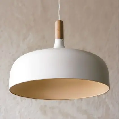 Buy Ceiling lamp in black metal and wood - Cirkas Black 59163 - in the UK 