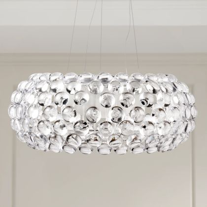 Buy Crystal Pendant Lamp 50cm  Transparent 53529 - in the UK 