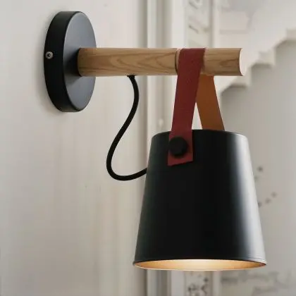 Buy Wall lamp - Cowbell Black 59215 in the United Kingdom 