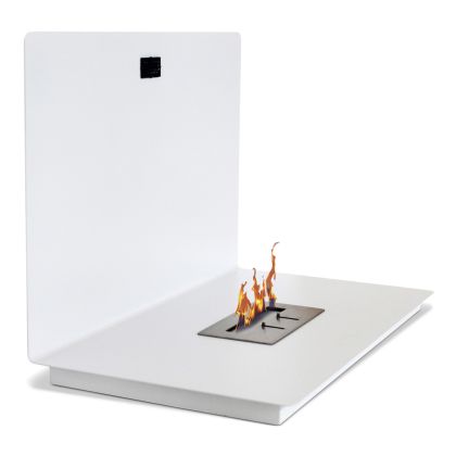 Buy Wall-mounted Ethanol Fireplace - Aluna White 46772 in the United Kingdom 