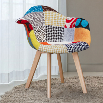 Buy Premium Design Amir chair - Patchwork Amy Multicolour 59265 at MyFaktory 