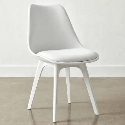 Buy Premium Brielle Scandinavian Design chair with cushion White 59277 in the United Kingdom 
