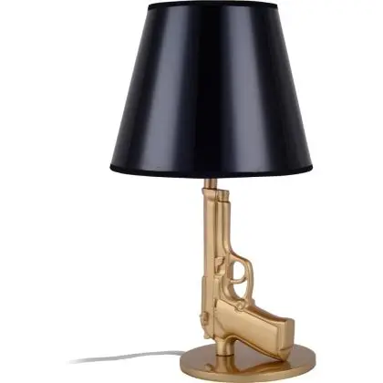 Buy Design Table Lamp Metal - Woody Gold 22731 - in the UK 