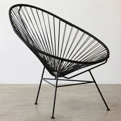 Buy Acapulco Chair - Black Legs Black 58294 in the United Kingdom 