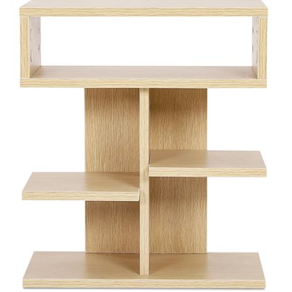 Buy Scandinavian style low shelf with 5 compartments - Wood White 59644 at MyFaktory 