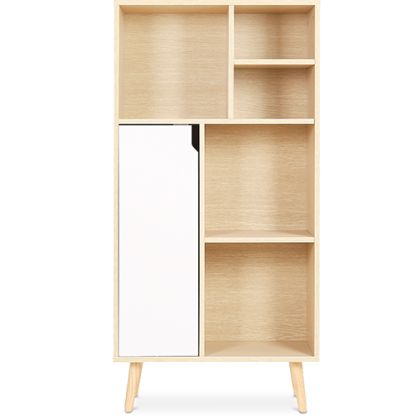 Buy Wooden Sideboard - Scandinavian Design - Large - Rion Natural wood 59646 in the United Kingdom 