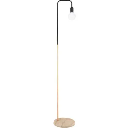 Buy Franc floor lamp - Metal and marble Chrome Rose Gold 59578 - in the UK 