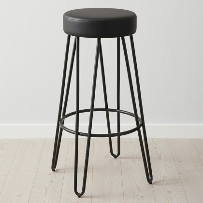Buy Industrial Bar Stool 80 cm - Elsu Black 59572 - prices 