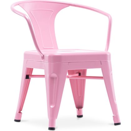 Buy Bistrot Metalix Kid Chair with armrest - Metal Pink 59684 - prices 