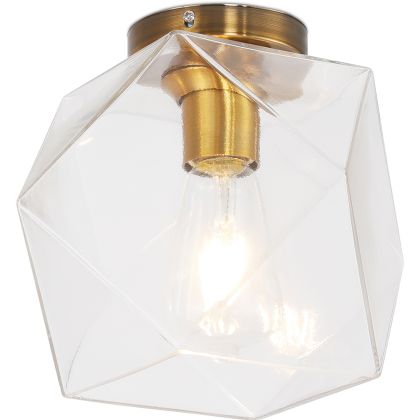 Buy Modern Glass & Metal Ceiling Lamp Transparent 59832 with a guarantee 