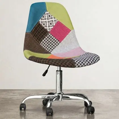 Buy Brielle  Office Chair - Patchwork Simona  Multicolour 59866 in the United Kingdom 