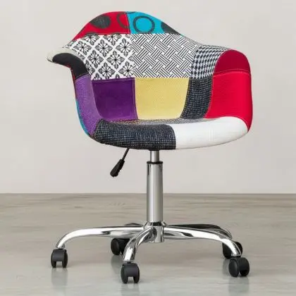 Buy Emery Office Chair - Patchwork Ray Multicolour 59869 at MyFaktory 