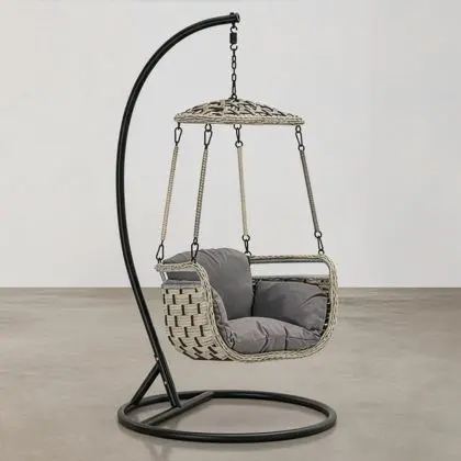 Buy Hanging Garden Chair - Eva Grey 59898 home delivery 