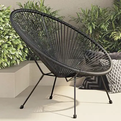 Buy Acapulco Chair - Black Legs - New edition Black 59899 home delivery 