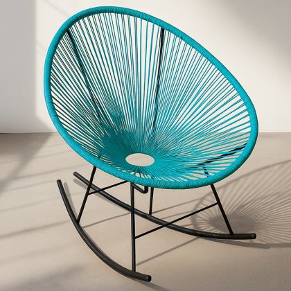 Buy Acapulco Rocking Chair - Black legs - New edition Green 59901 with a guarantee 