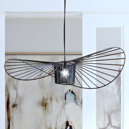 Buy Hanging Lamp Vertice - Metal - 100cm Black 59905 with a guarantee 