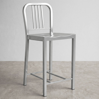Buy Bruno Stool - Medium - 60cm Silver 58382 home delivery 