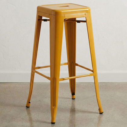 Buy Bar Stool - Industrial Design - 76cm - New Edition- Metalix Gold 60149 with a guarantee 