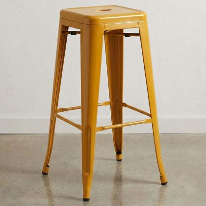 Buy Bar Stool - Industrial Design - 76cm - New Edition- Metalix Gold 60149 in the United Kingdom 