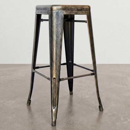 Buy Bar Stool – Industrial Style – Steel – 76 cm – Metalix Metallic bronze 60148 home delivery 