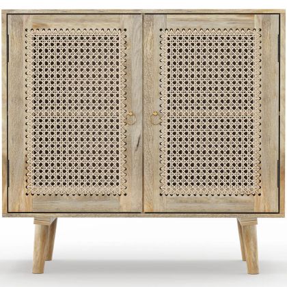 Buy Wooden Sideboard - Boho Bali Design - Orta Natural wood 60374 with a guarantee 