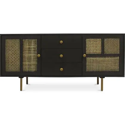 Buy Wooden Sideboard - Vintage Design -  Risei Dark grey 60360 at MyFaktory 