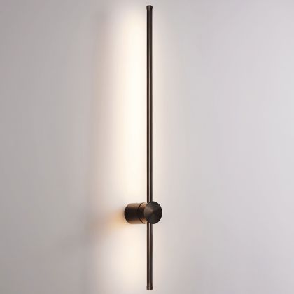 Buy Aluminum stick wall light in modern design, 100cm - Grobe Black 60422 home delivery 