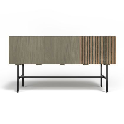 Buy Wooden Sideboard - Vintage Design - 2 doors - Zesnar Grey 60376 in the United Kingdom 