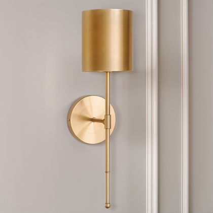 Buy Lamp Wall Light - LED Gold Metal - Fiya Gold 60521 - in the UK 