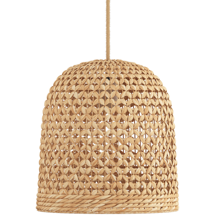 Buy Rattan Ceiling Lamp - Boho Bali Design Pendant Lamp - 50cm - Carva Natural 60635 - in the UK