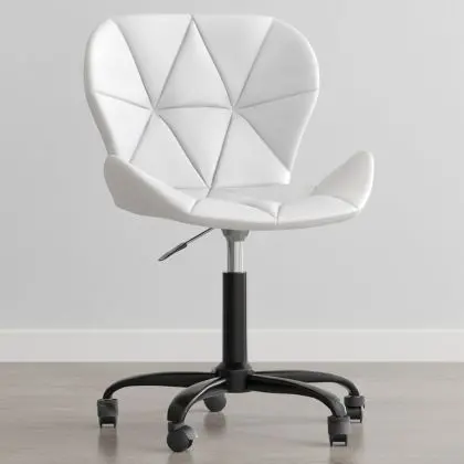 Buy PU Upholstered Office Chair - Black Winka Frame White 61049 - prices 