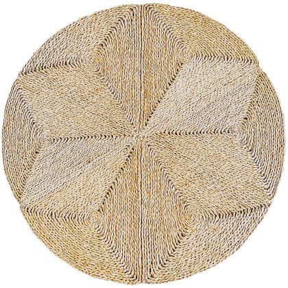 Buy Round Jute Rug - Boho Bali - 100 CM - Ubba Natural 61080 with a guarantee 