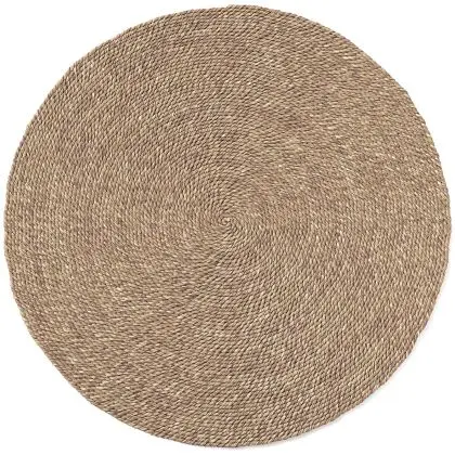 Buy Round Jute Rug - Boho Bali - 120 CM - Jenón Natural 61087 in the United Kingdom 