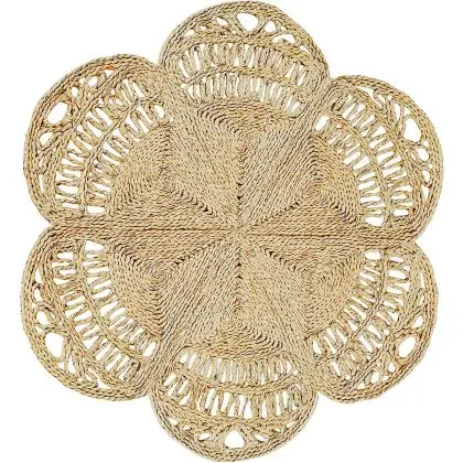 Buy Round Jute Rug - Boho Bali - 120 CM - Bacu Natural 61095 at MyFaktory 