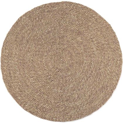 Buy Round Jute Rug - Boho Bali - 100 CM - Jenón Natural 61086 - in the UK 