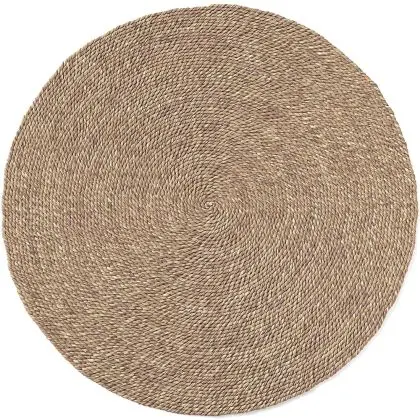 Buy Round Jute Rug - Boho Bali - 100 CM - Jenón Natural 61086 - in the UK 