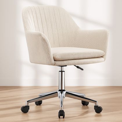 Buy Swivel Office Chair with Armrests - Venia Beige 61145 - prices 